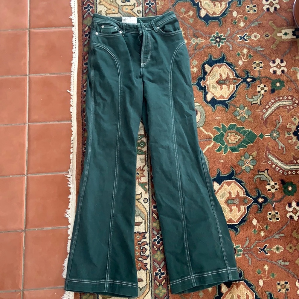Green Free People Pants